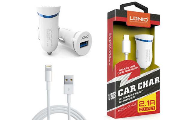 Ldnio Car Charger 2.1A with cable iphone